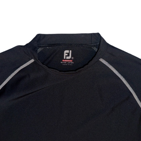 FootJoy Thermal Base Layer Long Sleeve Shirt Men’s XL Black Golf Cold Weather - Picture 3 of 12